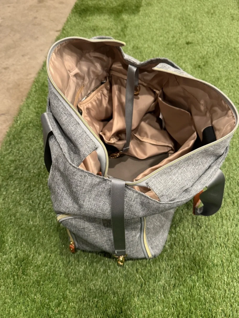 Mommore Breast Pump Bag Diaper Tote Bag‎ w/ 15 Inch Laptop Sleeve Shoulder Strap